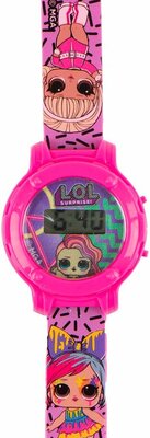 03694 L.O.L. Surprise! Horloge Meisjes 23 Cm Pvc Paars/roze