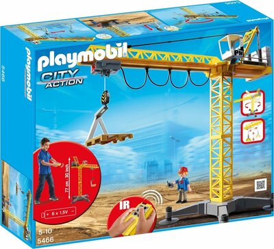 5466 Playmobil Grote hijskraan met IR-afstandsbediening