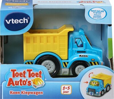 655234 VTech Toet Toet Auto’s Koen Kiepwagen  Interactief Speelgoed - Met Licht en Geluidseffecten - 1 tot 5 jaar
