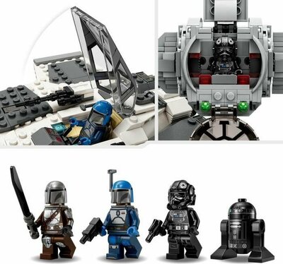 75348 LEGO Star Wars Mandalorian Fang Fighter vs. TIE Interceptor