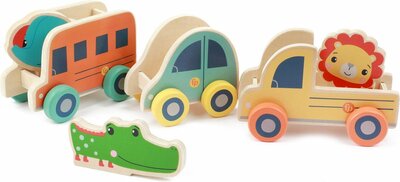 09309 Fisher Price Houten Voertuigenset, Set van 3