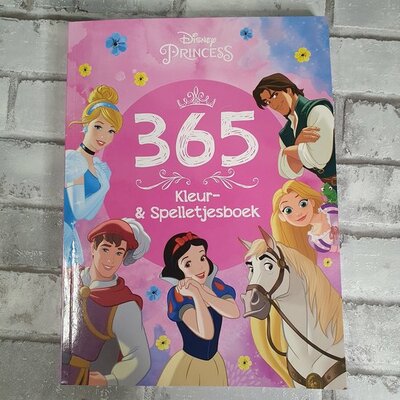 22710 Disney Princess 365 Kleur- & Spelletjesboek Roze