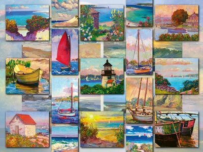 168200 Ravensburger Puzzel Coastal Collage 1500 stukjes 