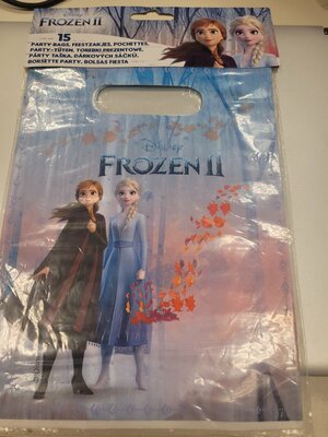 75476 Frozen Uitdeelzakjes 15 stuks Frozen II Blauw