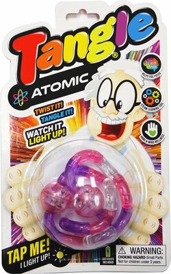 01809 Tangle Toys Atomic 2x LED The Original Fidget Roze/Paars
