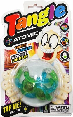 01808 Tangle Toys Atomic 2x LED The Original Fidget Groen/Blauw