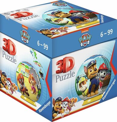 19173 Ravensburger 3D Puzzelbal PAW Patrol Rond 54 stukjes 