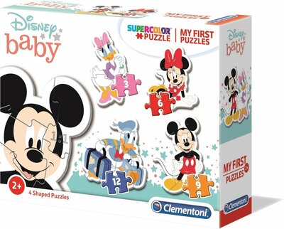 08197 Clementoni My First Puzzel  Disney Mickey   3-6-9-12 stukjes