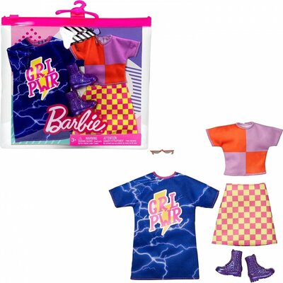 02351 Barbie Kleding Outfit Poppen Accessoires 2-pack  