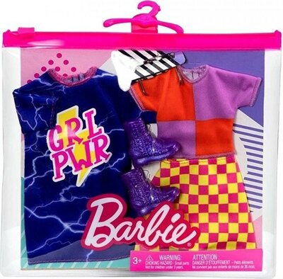 02351 Barbie Kleding Outfit Poppen Accessoires 2-pack  