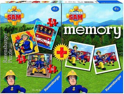 069101 Ravensburger Brandweerman Sam 3in1 Puzzel & Memory