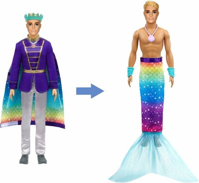 13965 Barbie Dreamtopia Prins & Kleurrijke Zeemeerman Barbiepop