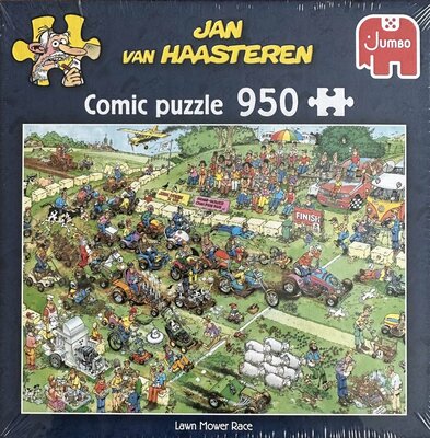 18071 Jumbo Puzzel Jan Van Haasteren De grasmaaierrace 950 stukjes