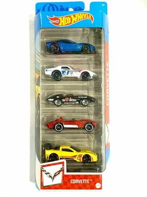 18060-35 Hot Wheels Cadeauset Corvette met 5 Auto's 