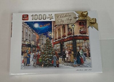 18019 KING Puzzel Christmas Toy Shop 1000 stukjes