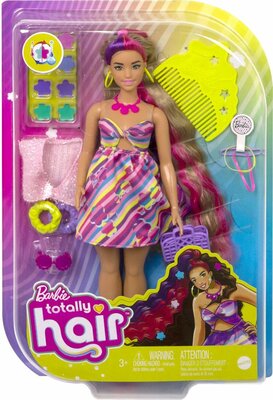 14866 Barbie Totally Hair Doll - Paars, roze - Barbiepop