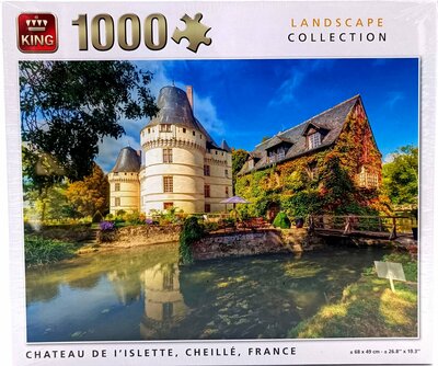 56096 KING Puzzel Chateau de I'islette, Cheillé, Frankrijk 1000 Stukjes