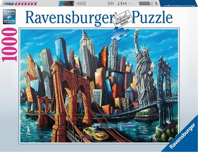 168125 Ravensburger puzzel Welkom in New York 1000 stukjes