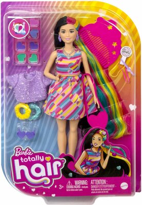 14842 Barbie Totally Hair Regenboog Barbiepop