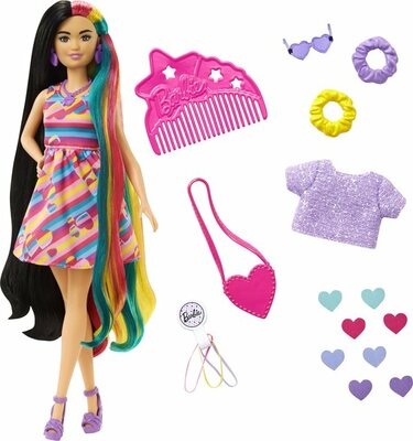14842 Barbie Totally Hair Regenboog Barbiepop