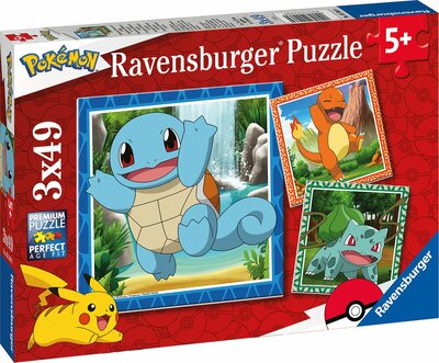 055869 Ravensburger Puzzel Pokémon 3x49 stukjes