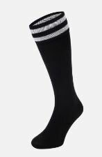 18423 Carnaval Overknee-sokken Zwart