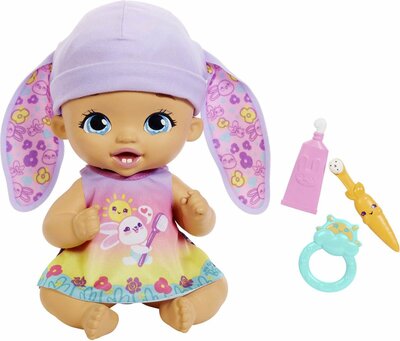 47987 Mattel Pop My Garden Baby Lavender Clean Teeth Bunny 30 cm Paars