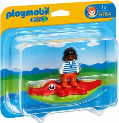 6764 Playmobil 123 Meisje met Krokodil