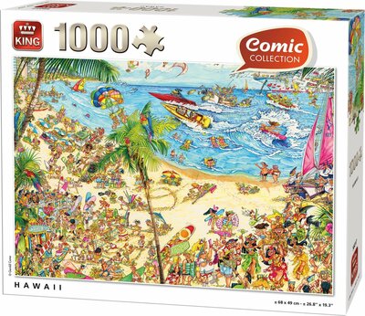 56017 King Puzzel Comic Cartoon Hawaii 1000 stukjes