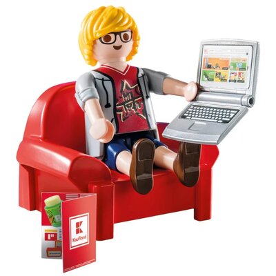 71555 Playmobil City Life Online shopper supermarkt