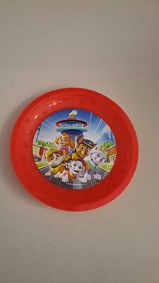 67584 Paw Patrol Bordjes Herbruikbaar 4 Stuks Rood