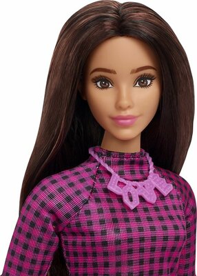02047 Mattel Barbie Fashionistas Pop Pink Checkers