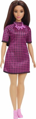 02047 Mattel Barbie Fashionistas Pop Pink Checkers