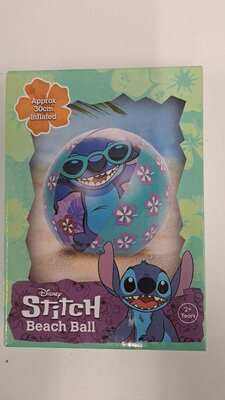 97657 Disney Stitch Strandbal Paars/groen