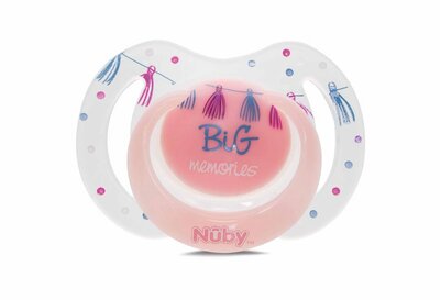 44735 Nuby Little Moments Glow In The Dark Speen - 0 t/m 6m BIG Moments