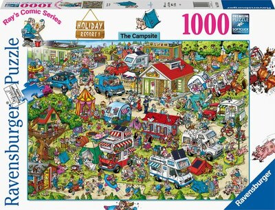 175789 Ravensburger Puzzel Ray's Comic Series Holiday Resort 1: The Campsite 1000 stukjes