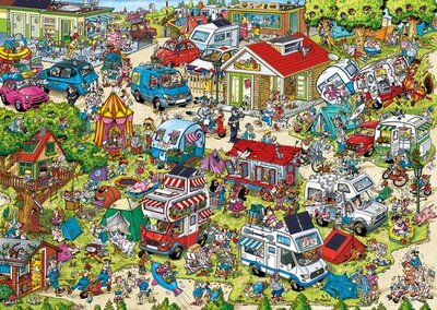 175789 Ravensburger Puzzel Ray's Comic Series Holiday Resort 1: The Campsite 1000 stukjes