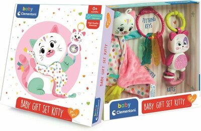 78056 Baby Clementoni Baby Cadeau Set Kitty Roze