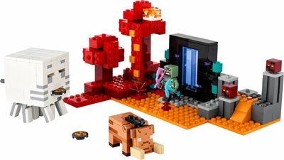 21255 LEGO Minecraft Hinderlaag bij het Nether-portaal