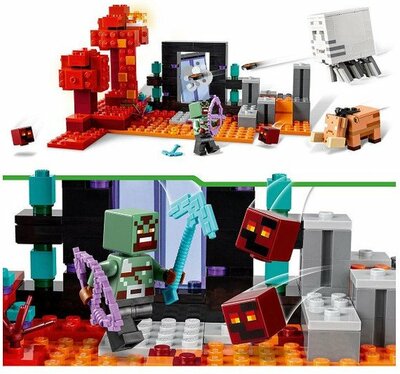 21255 LEGO Minecraft Hinderlaag bij het Nether-portaal