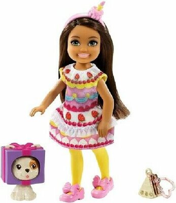 09708 Barbie Club Chelsea  Meisje met Cupcake Jurkje  15 cm  Minipop
