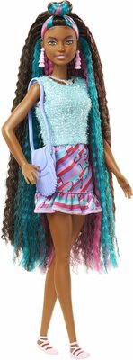 14859 Barbie Totally Hair Doll  Bruin, roze, blauw