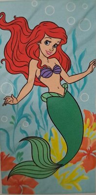 46480 Disney Princess Ariël Strandlaken 60x120 cm
