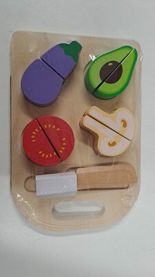64534 Playing Kids Houten Snijgroente op Snijplank