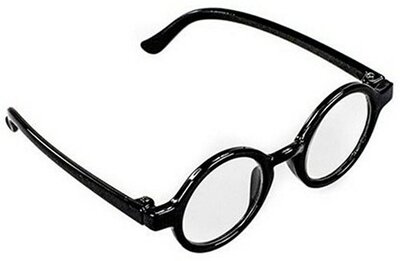 91060 I'm a Girly Accessory Zwarte Ronde Bril