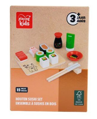 03424 Playing Kids Houten Sushiset