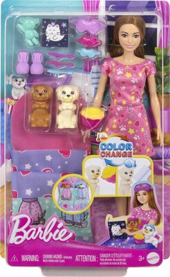 34592 Barbie Slaapfeestje met Puppy's