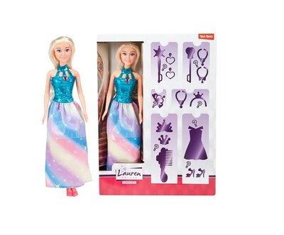 24722 Lauren Tienerpop Blond Haar Verrassingset