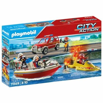 71569 PLAYMOBIL Brandweer blust missie op het water