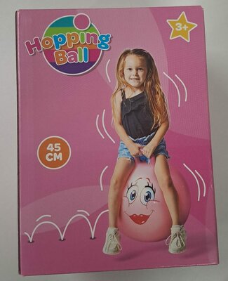 22674 Skippybal Smiley Roze 45 cm   